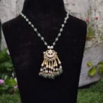 Mint Green Beaded Chain Necklace