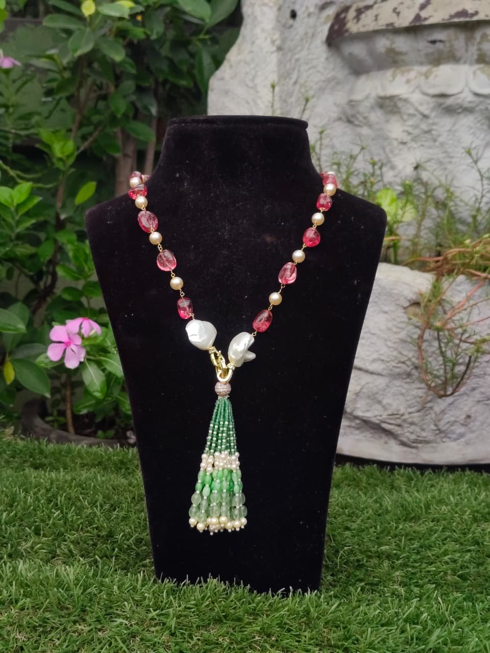 Green Beaded Necklace